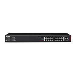 ・IEEE802.3at対応・最大384W給電可能・スマートスイッチ16Portモデル・消費電力の多い無線アクセスポイントの給電に最適